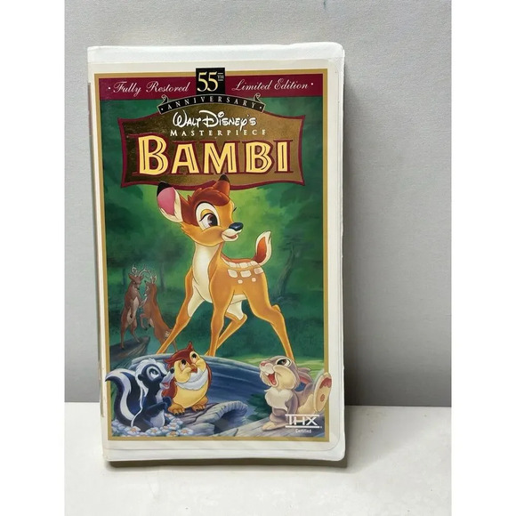 Other - Vintage 55TH ANNIVERSARY BAMBI 1997 WALT DISNEY Home Video VHS in Clamshell Case